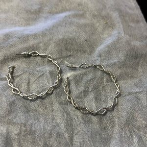 Silver hoops